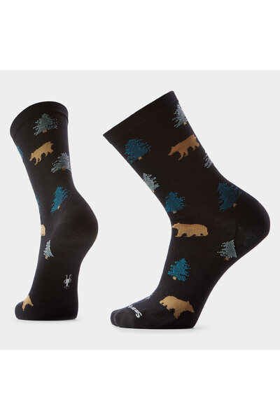 Smartwool Șosete Merino Everyday Through the Trees - negru |   Echipaj