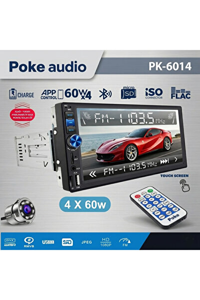 BekaTronik 7'' Tofaş 4x60w 7388 Entegre Bt2x Usb Sd Aux Fm Şarjlı Kameralı AP...