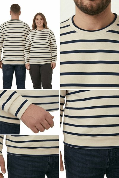 onymino Strike a Chord Unisex 4XL Oversize İki İplik Sweatshirt
