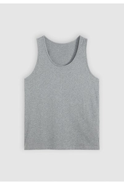 YAI I TITIE Maiou Barbati Marimi Mari (Batal) 2XL - 7XL, din Bumbac, Gri Mela...