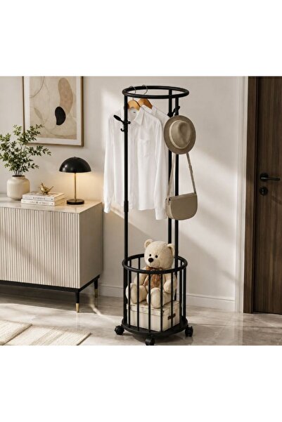 Generic Brand Suport multifunctional pentru haine cu cos de depozitare, stati...