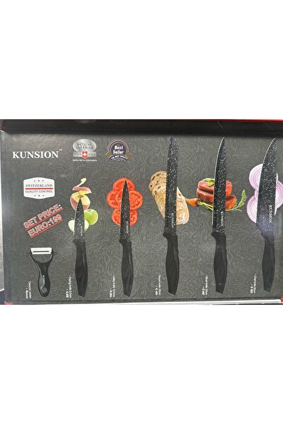 Generic Brand Stainless Steel 6-Piece Kitchen Knife Set, Multi-Purpose Cuttin...