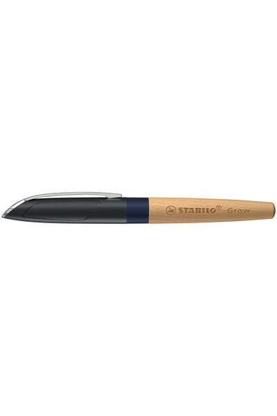 Stabilo Stilou EASYbirdy Grow, M, blueberry blue / beech, materiale , 1 rezerva, blister