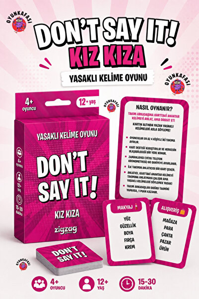 OYUNKAFASI DON’T SAY IT! KIZ KIZA – Yasaklı Kelime Anlatma Oyunu | Eğlenceli ...
