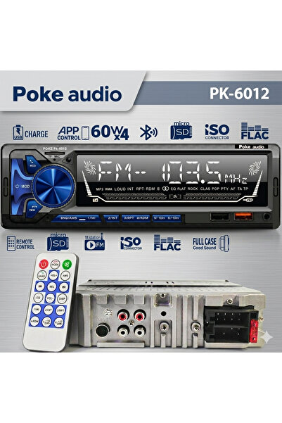 BekaTronik Oto Teyp 4x60 Watt 7388 Entegre Bluetooth 2xUSB Şarjlı Fm APP Apli...