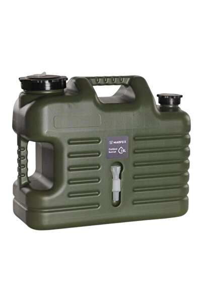 MADFOX Musluklu Su Bidonu - Galon Air PE - 18 Litre - Yeşil - 547309
