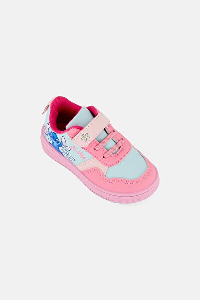 Disney Toddlers Girl Lilo And Stitch Velcro Closure Shoes, Multicolor