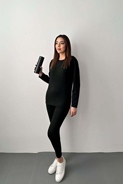 End Black Store Μαύρο Θερμικό Σετ Διπλής Όψης