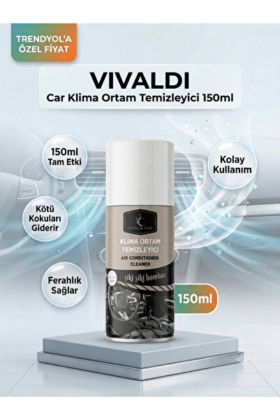 Vivaldi Klima Ortam Temizleyici/Koku Bombası Yeni Araba Kokusu 150ml