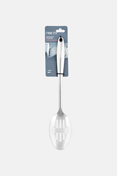 Cuisine Art Stainless Steel Slotted Spoon, Silver