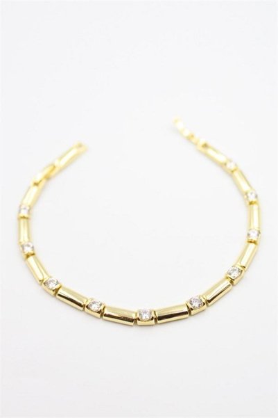 Ethab Ticaret Glb-Stl41414 Stone Bracelet - Gold