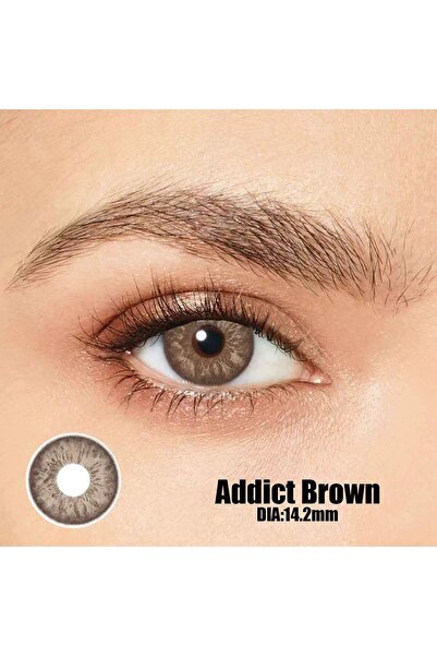 dermasuction Addict brown koyu kahverengi göz lensi