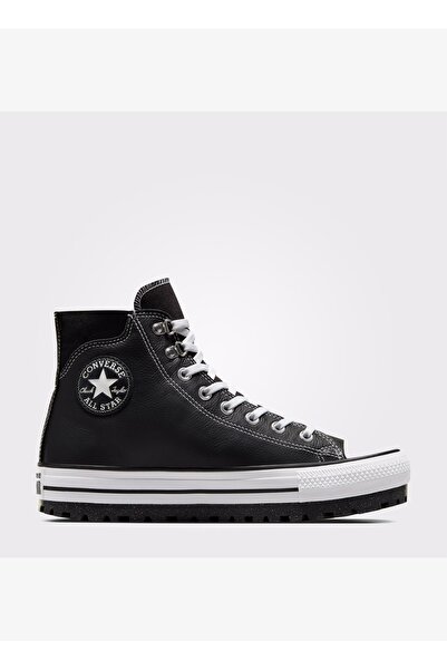 Converse Chuck Taylor All Star City Trek Unisex Black Leather Waterproof Boots