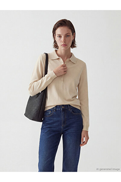 LC Waikiki Polo Collar Women's Knitwear Sweater