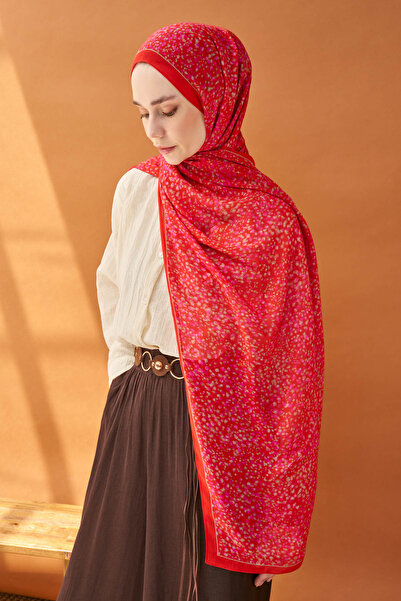 Silk Home Lorena - Riva Shawl Tencel Secret Garden Red - 510003 - 05