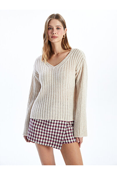 LC Waikiki V-Neck Women's Knitwear Sweater