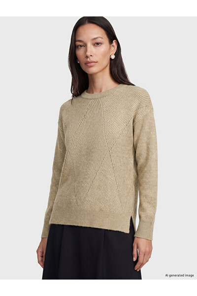 LC Waikiki Diamond Patterned Women's Knit Sweater