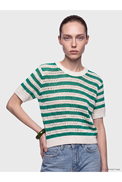 LC Waikiki Crew Neck Openwork Women's Knitwear Sweater