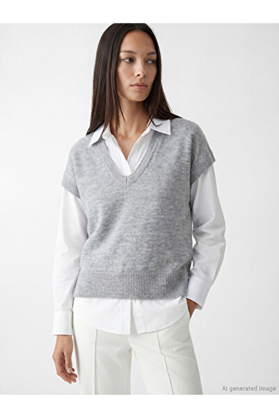 LC Waikiki Shirt Collar Women's Knitwear Sweater