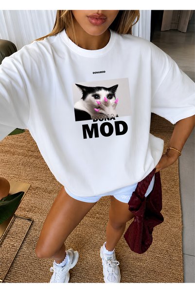 donamod Odražavajte svoje raspoloženje Žene / Muškarci Pamučna majica s okrug...