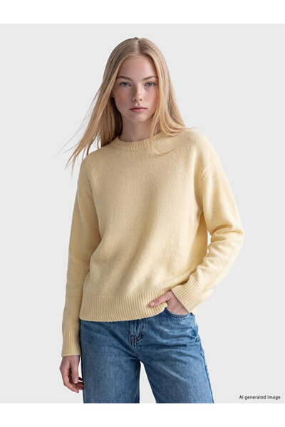 LC Waikiki Crew Neck Oversize Women's Knitwear Sweater