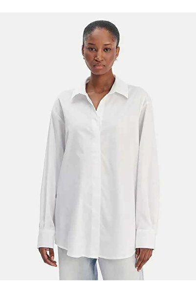Guess White Women's Cotton Shirt W6RH57WAF10-G011