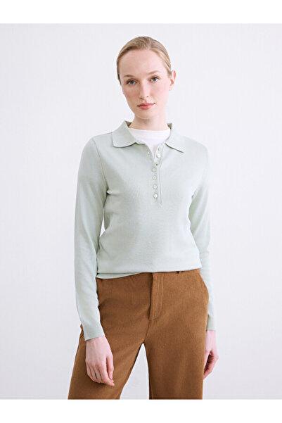 LC Waikiki Polo Collar Women's Knitwear Sweater