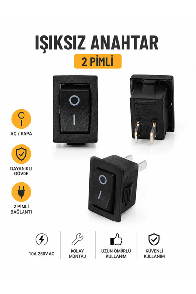 End Elektrik MİNİ ON OFF AÇ KAPA ANAHTAR DÜĞME