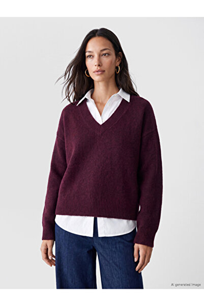 LC Waikiki V-Neck Women's Knitwear Sweater