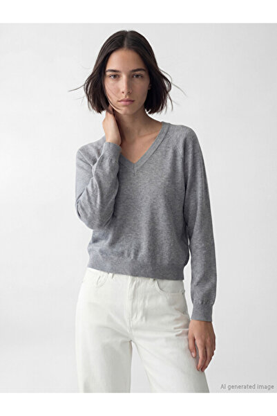 LC Waikiki V-Neck Women's Knitwear Sweater