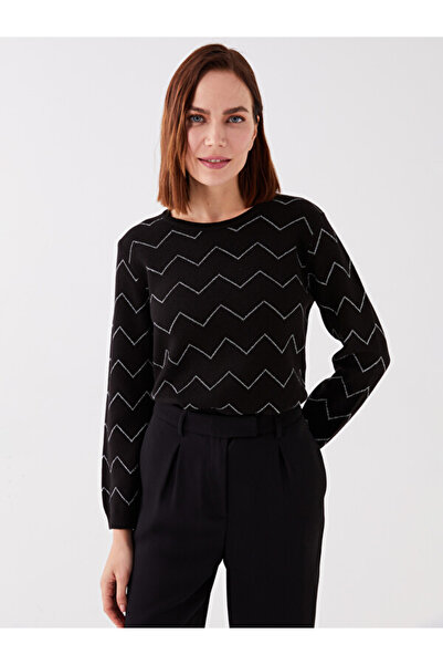 LC Waikiki Crew Neck Striped Long Sleeve Women's Knitwear Sweater