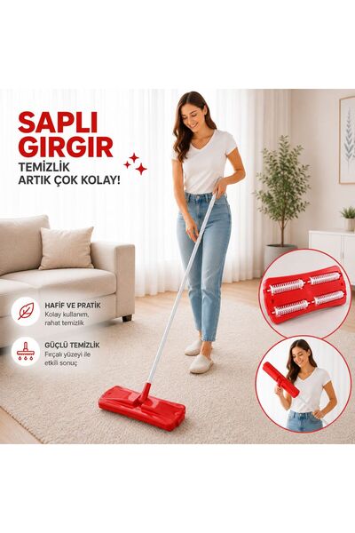 Genel Markalar 4 Fırçalı Plastik Saplı Gırgır Süpürge