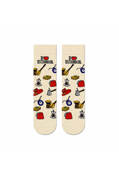 CARNAVAL SOCKS I Love İstanbul 5'li Kutulu Çorap Seti – Taksi ve Sokak Lezzetleri