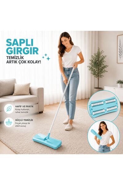 Genel Markalar 4 Fırçalı Plastik Saplı Gırgır Süpürge