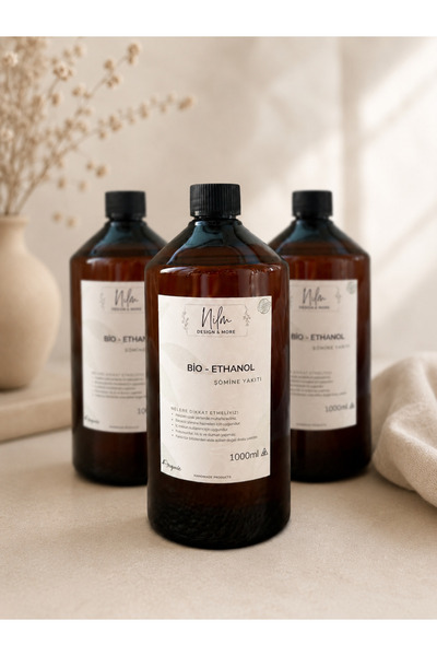 Nilm Design Bio-Ethanol Şömine Yakıtı 3 x 1000 ml