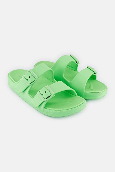 SKECHERS Women Arch Fit Cali Breeze Slip On Slipper, Green