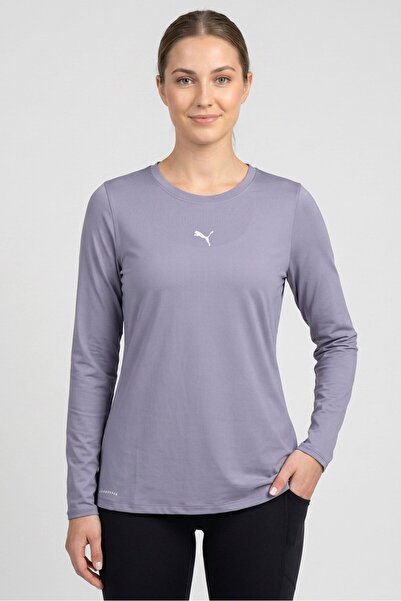 Puma Women Oversized Fit Long Sleeve Training T-Shirt, Violet