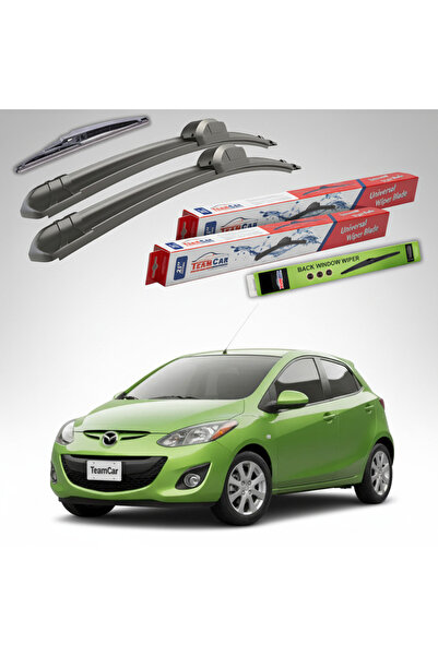TEAMCAR Υαλοκαθαριστήρες Mazda 2 DE Facelift 2010-2014 5θυρο |   Σετ Επίπεδων...