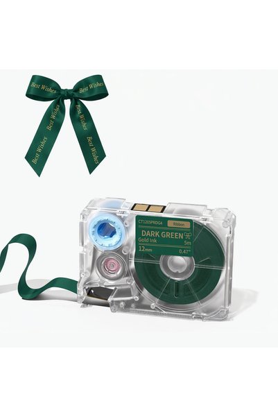 Choice Dark Green Phomemo A30 P15 Fabric Ribbon Cartridges 12mm X 5m Satin Ri...