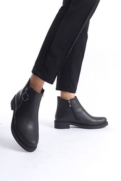Zapatos MARGARET Γυναικείες Μπότες με Ορθοπεδική Σόλα και Φερμουάρ - CST - Μαύρο