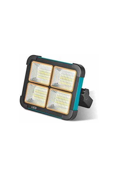 Tradeo Multifunctional Rechargeable LED Work Light with Solar Charging, 4 Bri...