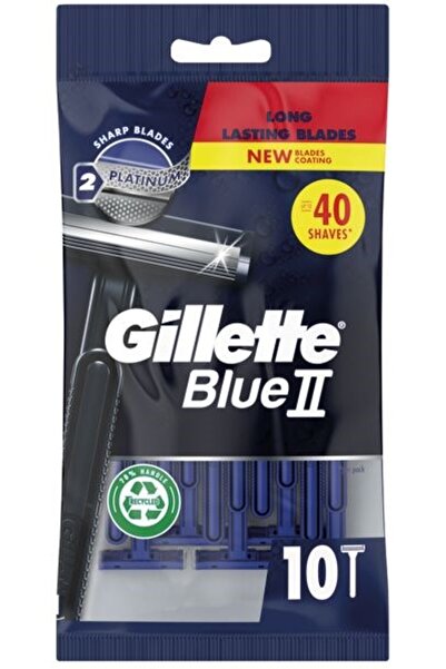 Gillette Blue Ii Men's Disposable Razor Blades 10-Pack