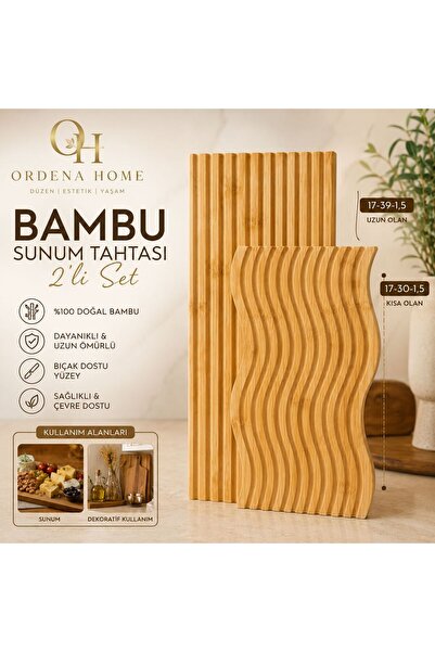 HOME Bambu Sunum Tahtası 2’li Set