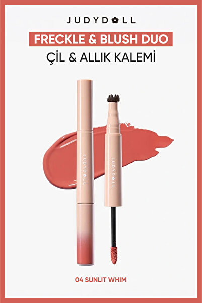 JUDYDOLL Freckle & Blush Duo 04 Sunlit Whim | Likit Allık ve Çil Kalemi
