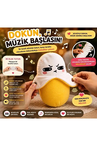 fatwell Müzik çalan meyve tene dokununca melodi çalan Peluş(süpriz anahtarlık...