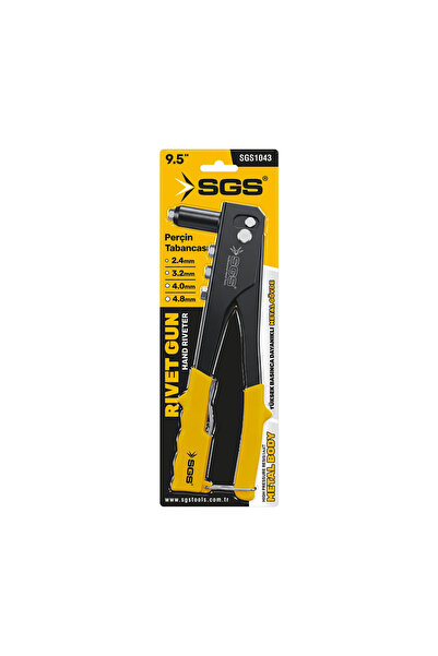 SGS SGS1043 PERÇİN TABANCASI SETİ PERÇİN MAKİNESİ 30 YEDEK PERÇİNLİ