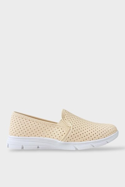 Jagulep Women's Comfortable Lightweight Casual Shoes Beige