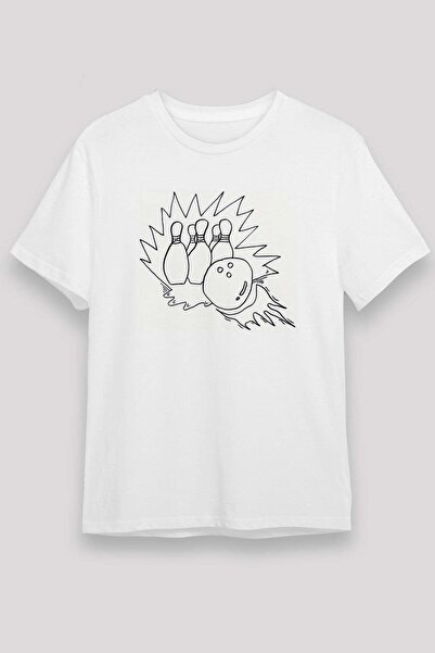 Darkhane Bowling White Unisex T-Shirt T-Shirt