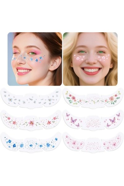 Morvena Picks Pachet de 12 autocolante cu tatuaj temporar stea roz 15*5,2 cm,...