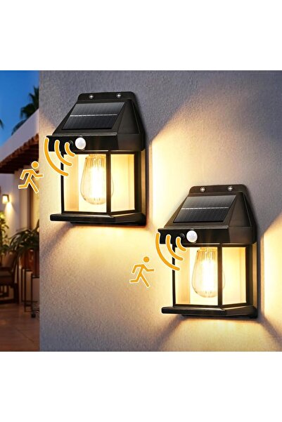GIGALUMI Solar Wall Lights Outdoor, Dusk to Dawn Motion Sensor Lights Waterpr...